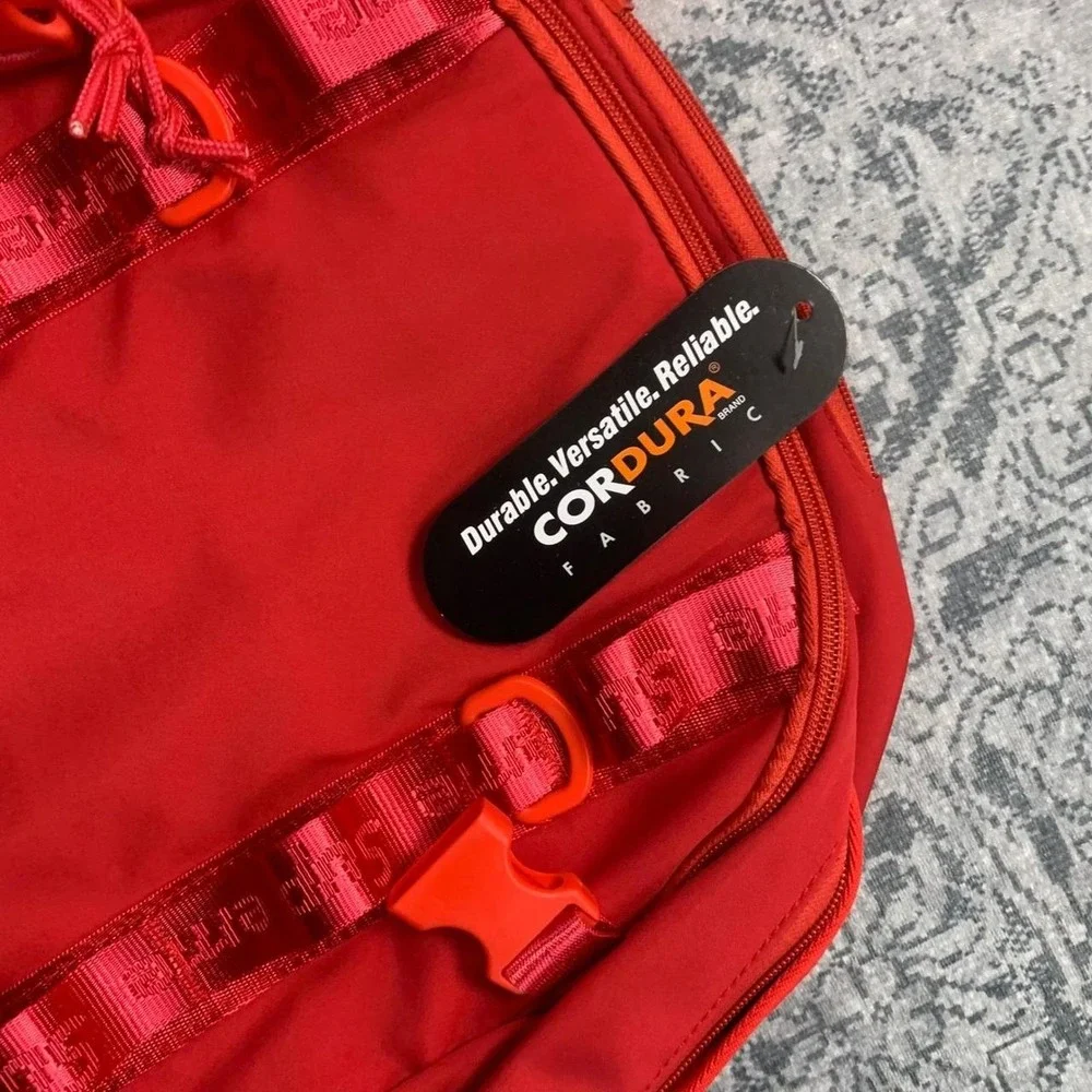 Supreme Backpack Unisex O/S Red New Cordura Box Logo Streetwear Daypack